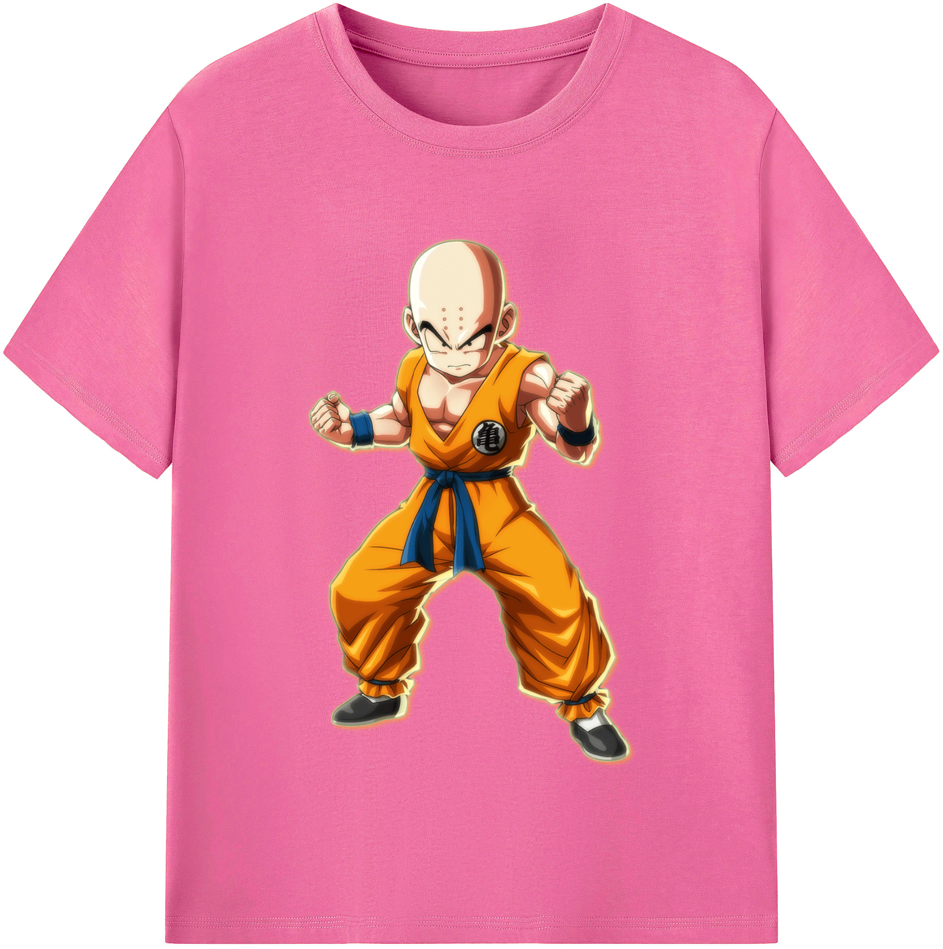 （画像用） ドラゴンボール クリリン DRAGON BALL krillin レディースカジュアルプリントTシャツ（綿100％）